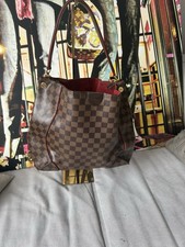 Louis Vuitton Damier Ebene Caissa Hobo Rot