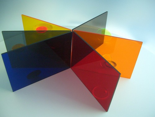 Farbig rot acrylglas - rot, orange