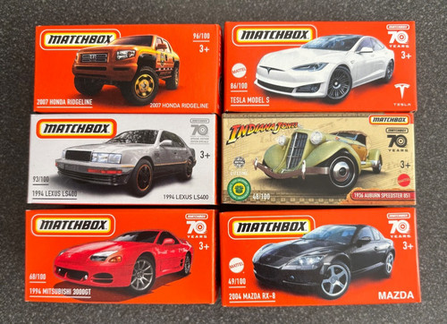 Matchbox 6 stück - +, +