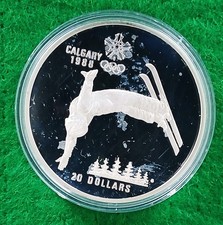 20 Dollars Olympische Winterspiele 1988 Calgary  Free - style Skiing/Ski