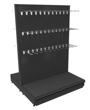 1m Metallregal Mittelraumgondel Gondelregal Verkaufsregal H: 145 cm Tego Eden