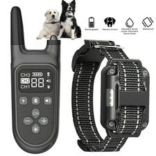 Erziehungshalsband Antibell Training Hundehalsband Elektroschocks Ton &Vibration