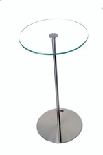 Glastisch beistelltisch Nickel