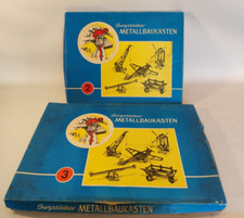 Burgstädter Metallbaukasten DDR Nr. 2 - 3 Anleitung Spielzeug Baukasten OVP