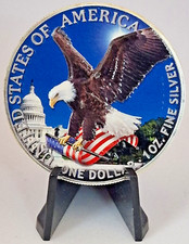 Silver Coin: 2023 American Eagle $1 in Color "Capitol"- 1oz Fine Silver 0,999.