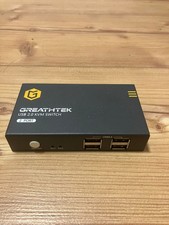 Greathek 2PC KVM Switch HDMI 4K@60Hz mit 2 USB – Umschalter für 2 PCs, 1 Monitor