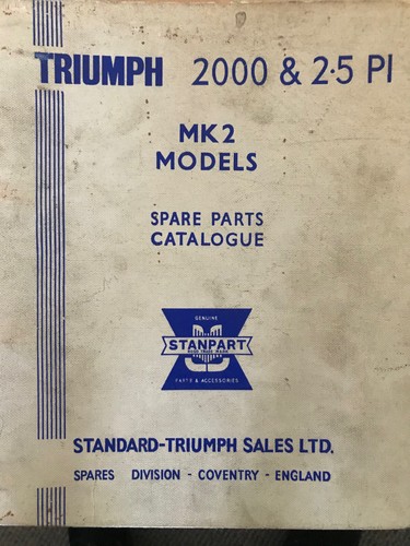 Ersatzteilkatalog triumph 2000 - triumph,