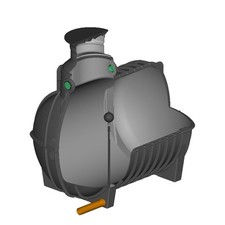 Zisterne Retentionszisterne 4000l STORM inkl. 1" oder 2" Drossel - einstellbar