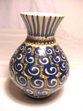Bunzlau Vase Pfauenauge