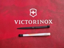 Original Victorinox 1x Pinzette & 1x Zahnstocher schwarz für mittlere / große 