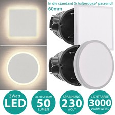 Premium LED Treppenbeleuchtung Treppenleuchte Stufenlicht Nachtlicht 230V 3000K