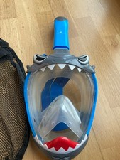 Schnorchelmaske Kinder CO2sicher Vollmaske Tauchermaske Khroom ? Hai