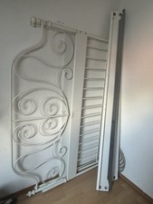 Bettgestell Weiß Metall, 160x200 Cm