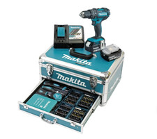 Makita Akku Schlagbohrschrauber DHP482RFX9 18V 3AH 62Nm 2 Akkus im Alukoffer Set