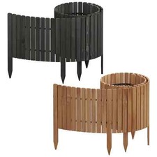 Rollborder,flexibler Holz Beeteinfassung Beetumrandung Rasenkante Gartenzaun