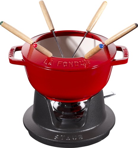 Staub fondue set rotes - fondue-set, 18