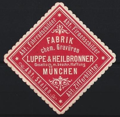 Reklamemarke münchen luppe - münchen,, &