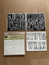Stampin Up! Framelits Große Buchstaben Sizzix Big Shot