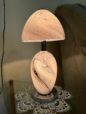 Tisch-Leuchte Touch Nachttischlampe von Denton Sutton Chrome Glas marmoriert