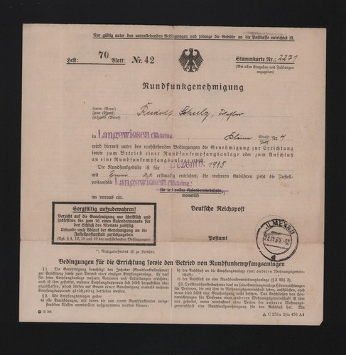 Ilmenau brief 1935 - ilmenau,,