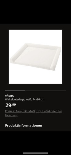 Ikea wickelunterlage 74x80 - ikea,