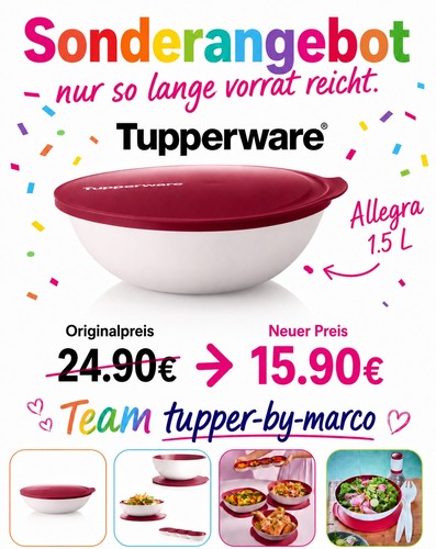 Tupperware allegra l - tupperware,