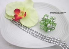 Dekokugel Drahtkugel, Grün mit silbernen Kugeln ca. 5 cm Durchmesser