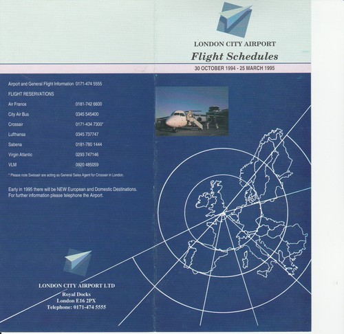 Flugplan london city airport - london,