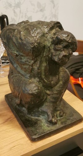 Gregor kruk bronze hockender - gregor, "hockender