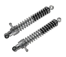 Federbeine MZ ETZ 150 250 251 301 Stoßdämpfer Set Länge 410mm verchromt hinten