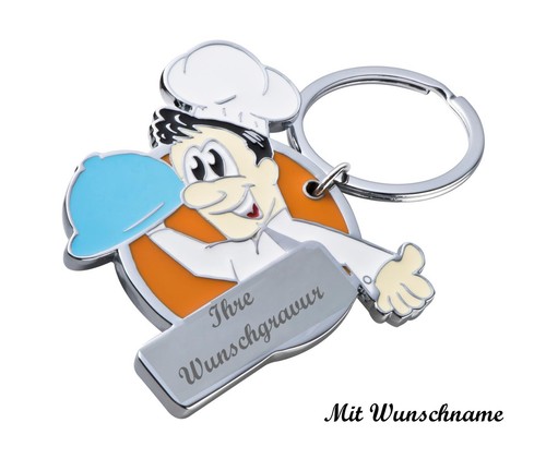 Schlüsselanhänger koch mit - "koch",