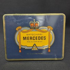 Alte Zigarettendose Blech Marke ABC Mercedes Batschari selten 14x11x1,7 cm