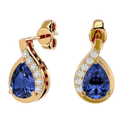 Karat gelbgold ohrstecker - gelbgold,