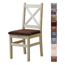 Stuhl Polsterstuhl Kreuzstuhl