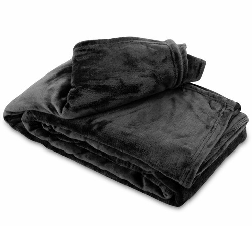 Kuscheldecke schwarz wolldecke - kuscheldecke,
