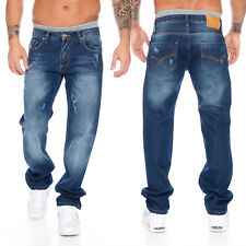 Jeans Hosen Herren regular Hose Denim Blau stonewashed Rock Creek NEU LL-305