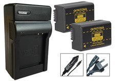 2 x Patona Akku + Ladegerät für Panasonic Lumix DMC-FZ62, DMC-FZ72, DC-FZ82D