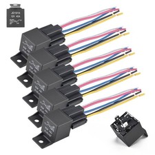 5x KFZ Relais 12V 40A Sockel