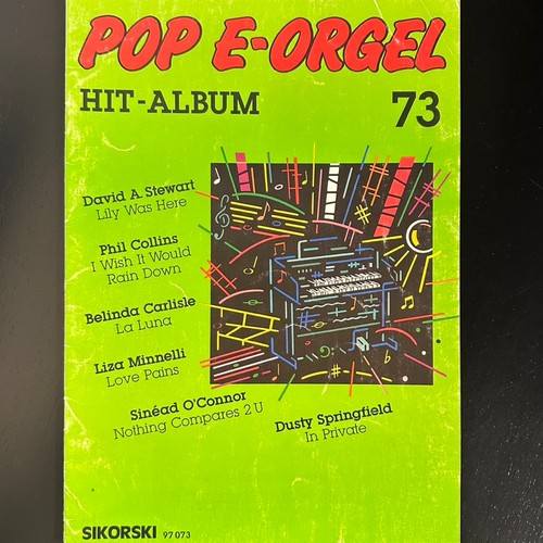 Noten pop orgel - noten,