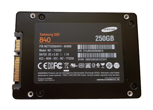 250gb samsung 840 ssd - 250gb, 2,5"