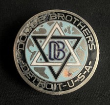 DODGE BROTHERS AMERIKANISCHES AUTOMOBIL VINTAGE EMAILLE PORZELLAN MOTORHAUBE AUTO ABZEICHEN EMBLE