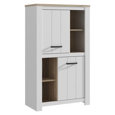 Highboard weiß bianco - -, weiß-bianco