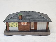VAU-PE B-132 H0 BUNGALOW MIT GARAGE fertig gebaut SAMMLER VINTAGE MODELLBAHN 