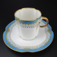 Bac et Perigault Porzellan Mokkatasse 1897 - 1917 Limoges Antik France RARE