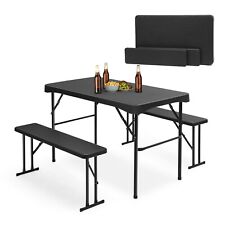 110 cm Festzeltgarnitur für 4 Personen Bierzeltgarnitur Klappbar Biertisch Set