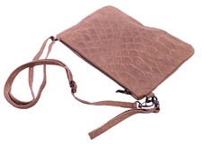 Tasche Leder braun Krokolook