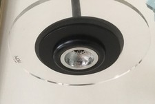 Leola Hängelampe 80er Jahre ,Glas Durchmesser 23 cm , Länge 120cm,Top Zustand 