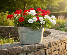 Zinkwanne,oval,antik-grün,Pfl