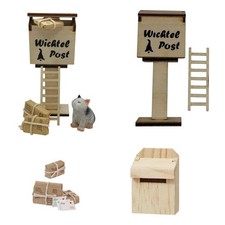 Miniatur Artikel Post Paket Brief Karte Briefkasten für Wichtel