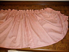 Gardine Volan Muschelvorhang lachsfarben handgefertigt 1,60 x 0,45 cm NEUw.